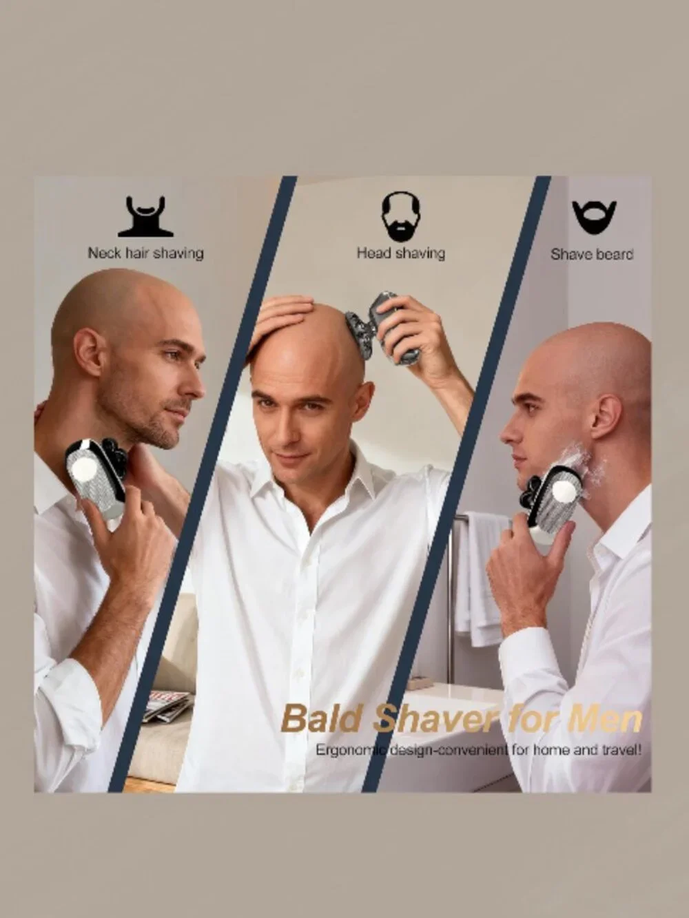 5-in-1 Electric Head Shaver For Men